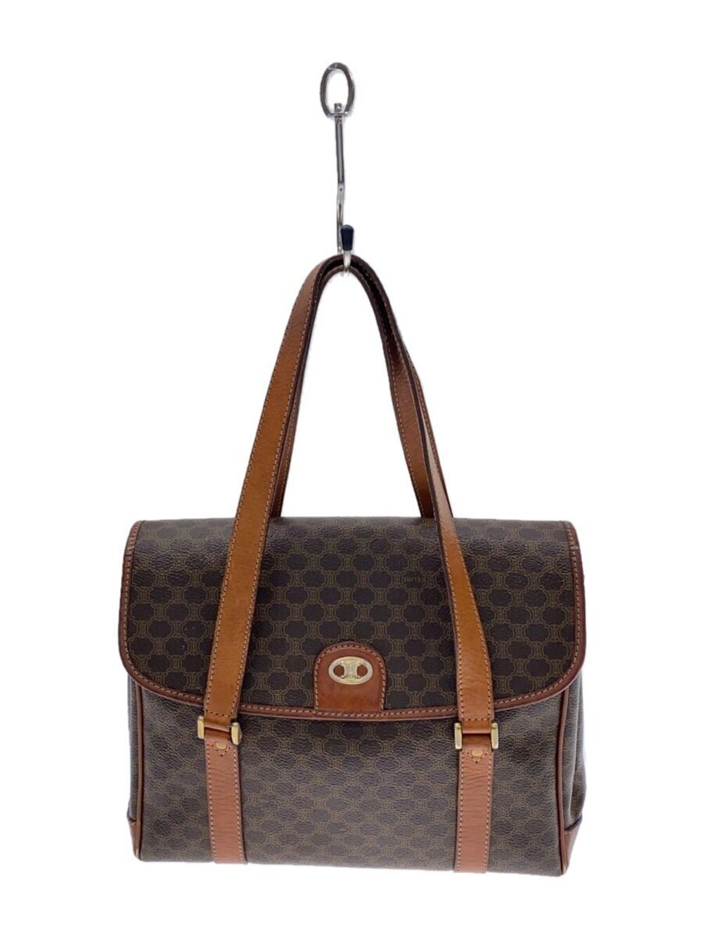 Celine Handbag Macadam Brown All over
